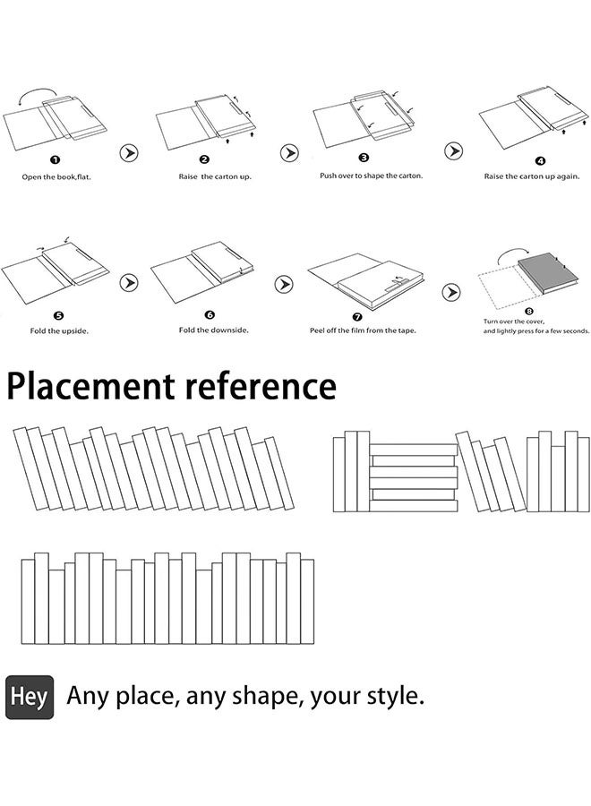 3-Piece Decorative Books Set, Faux Book Storage Box, Coffee Table Books for Home Decor, Shelf Decor Accent for Living Room, Office, Entryway - Image 5