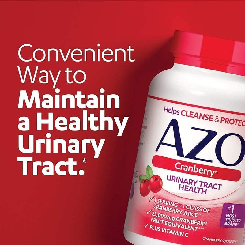 AZO Complete Feminine Balance Daily Probiotics for Women 60 Count  Cranberry Softgels for Urinary Tract Health 100 Count - Image 5