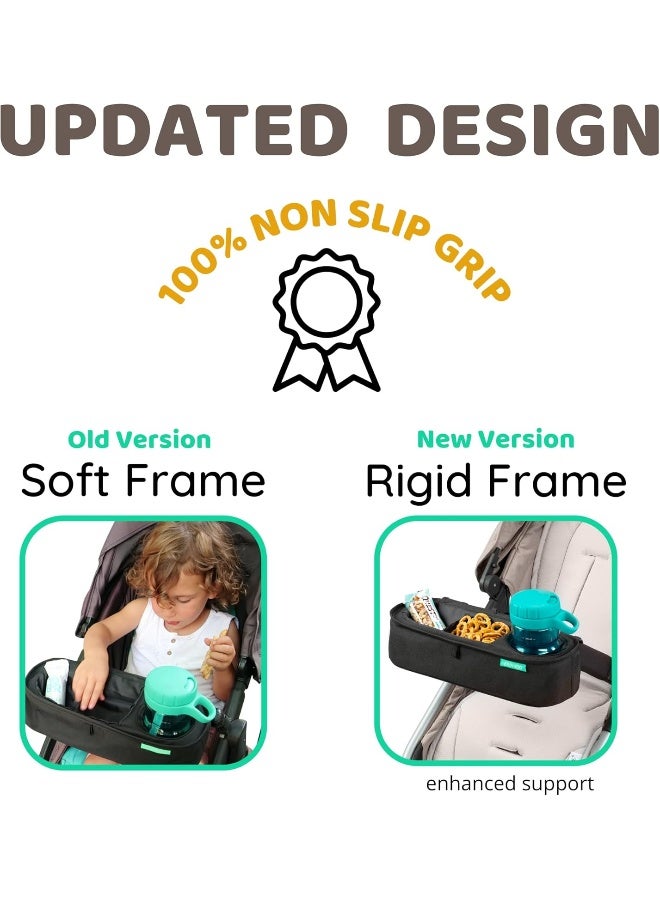 Swanoo Universal Stroller Tray With Insulated Sippy Cup Holder - Image 2