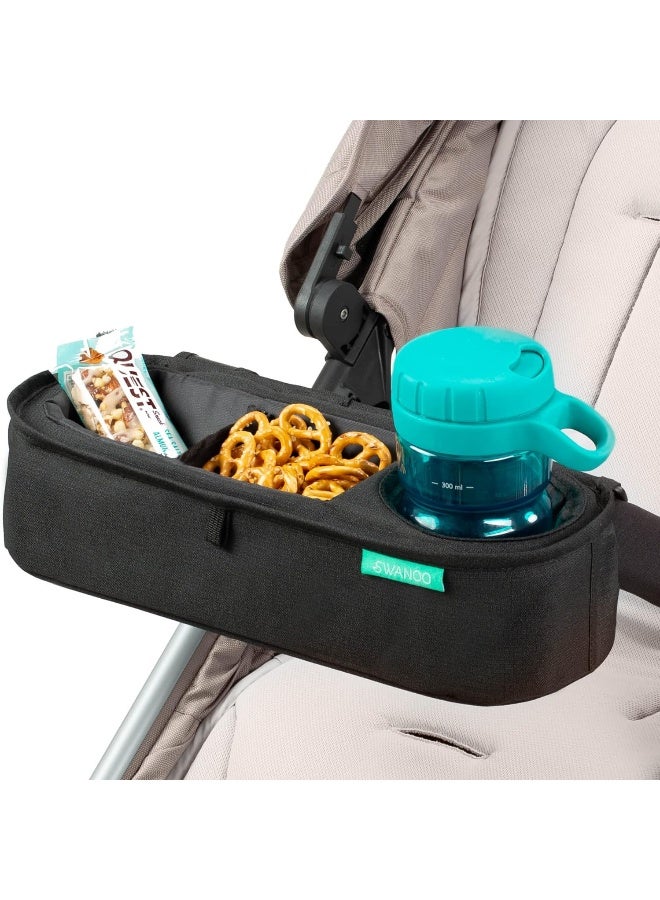 Swanoo Universal Stroller Tray With Insulated Sippy Cup Holder - Image 1
