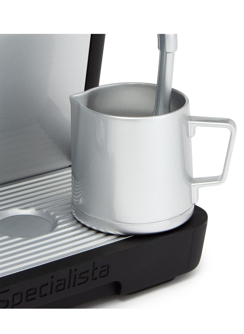 CASDON - De'Longhi Barista Coffee Machine: Toy Kitchen Playset With Moving Parts, Realistic Sounds, And Magic Coffee Reveal, For Kids Aged 3+, Silver And Black - Image 1