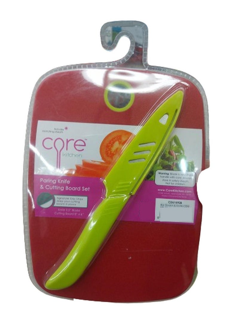 Core Pairing Knife With Cover And Cutting Board Set  - Image 3