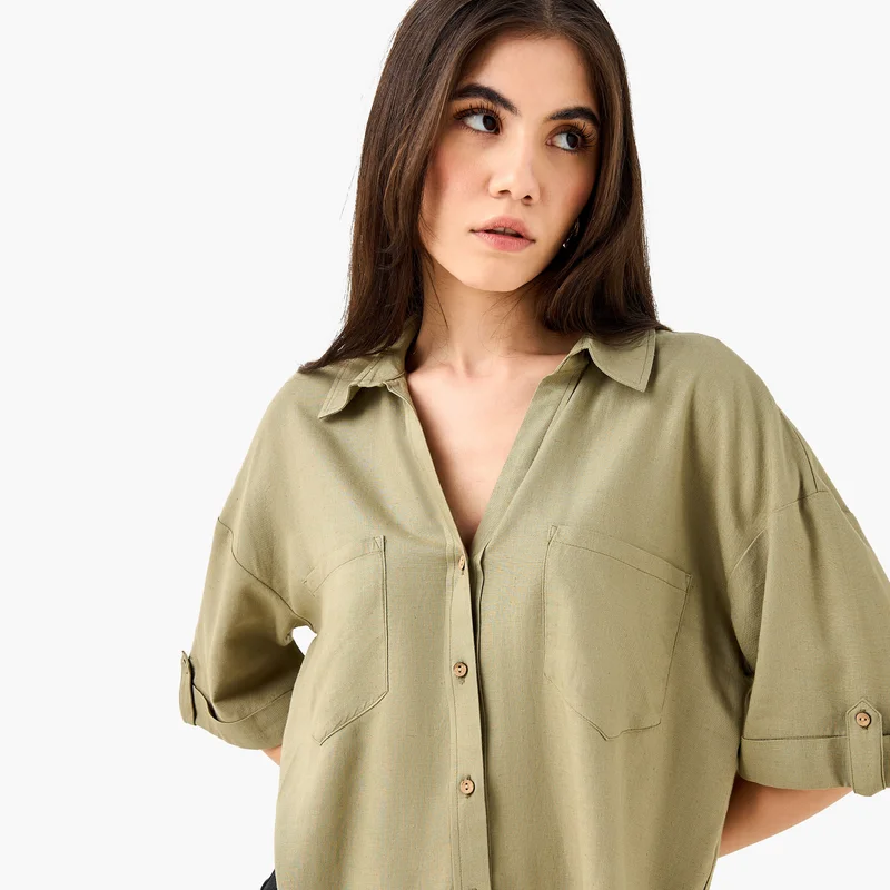 Lee Cooper Lee Cooper Regular Fit Collared Shirt