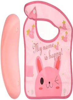 Mix & Max Silicon Bib With Pocket Printed Bear For Girls- Pink - pzsku/ZAFB4FA180C38B640E384Z/45/_/1717945845/6c3f37da-510f-4459-adef-37932a9ad87e