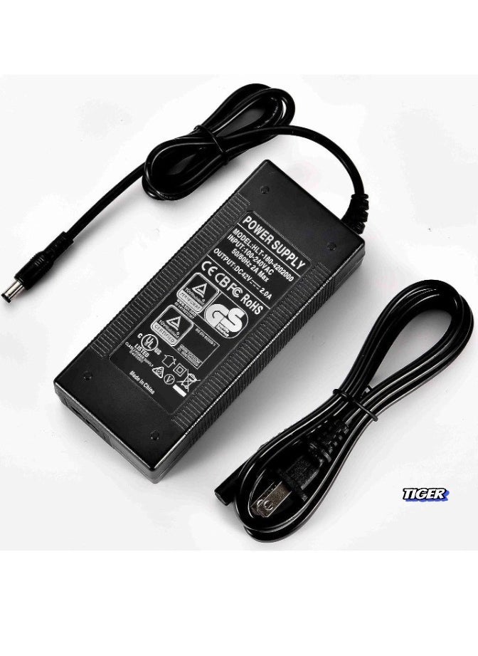 TIGER 42V 2A Electric Scooter Charger – Compatible with GoTrax GXL V2, Apex, XR Ultra, XR Elite, G3, G4, GMAX Ultra, Vibe – Reliable and Fast Charging for Electric Scooters - Image 2