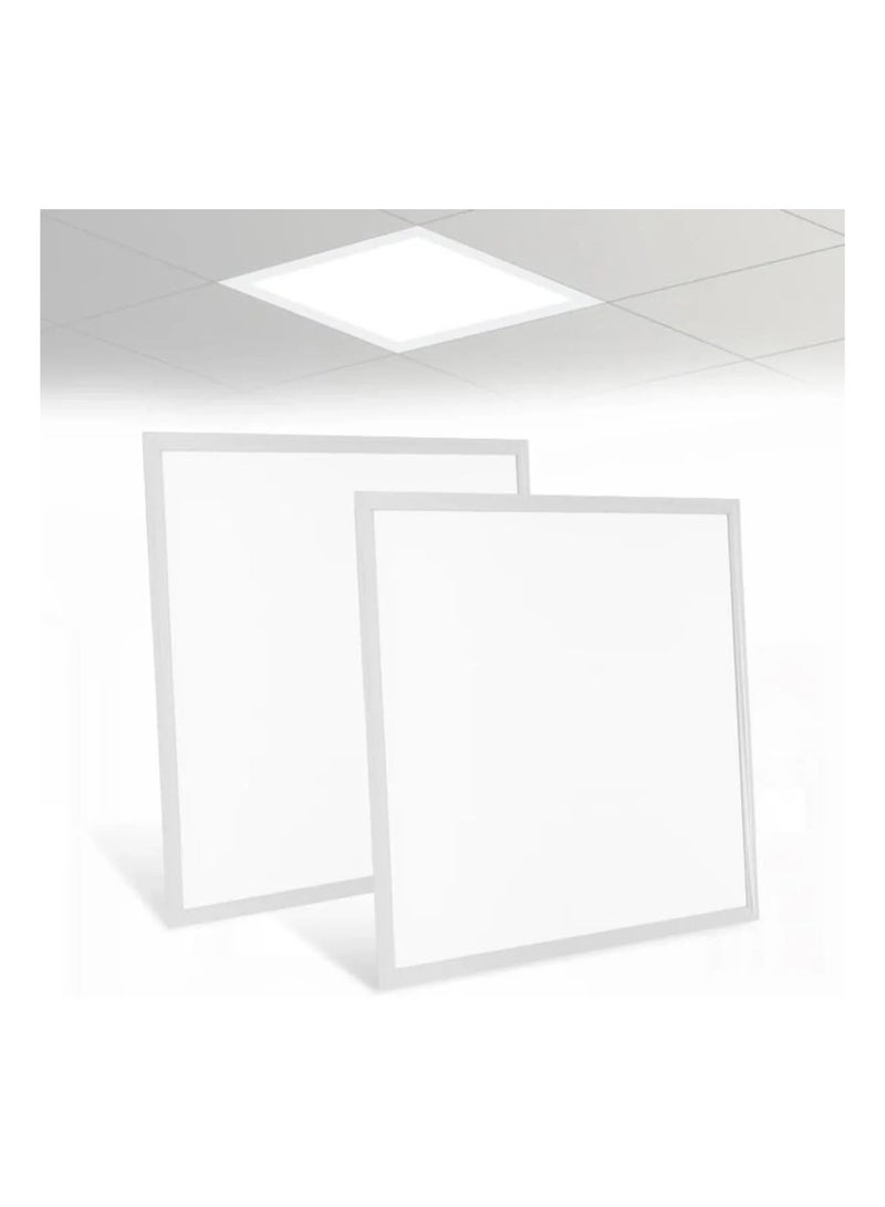 روسكا ROSKA 60W LED لوحة مسطحة ضوء 60x60 سم أضواء السقف فائقة السطوع للمنزل والمكتب - Image 1