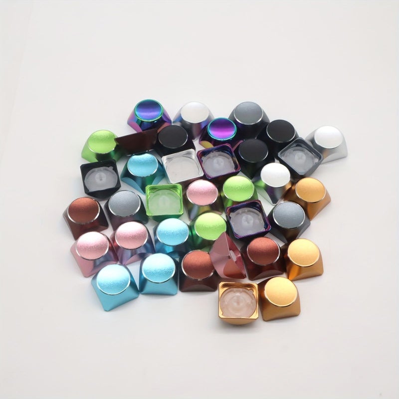 XDA Height Metal Keycap Green Aluminum Alloy One Piece CNCMechanical Keyboard - Image 4