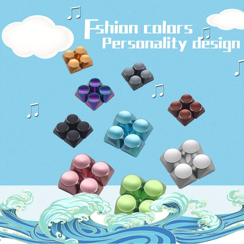 XDA Height Metal Keycap Green Aluminum Alloy One Piece CNCMechanical Keyboard - Image 1