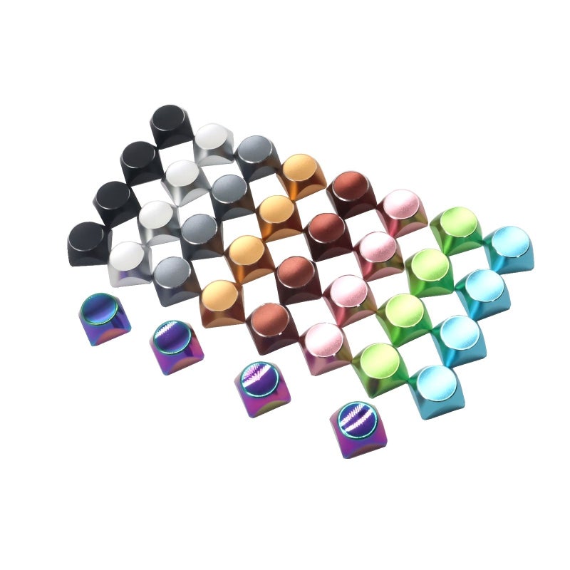 XDA Height Metal Keycap Green Aluminum Alloy One Piece CNCMechanical Keyboard - Image 2