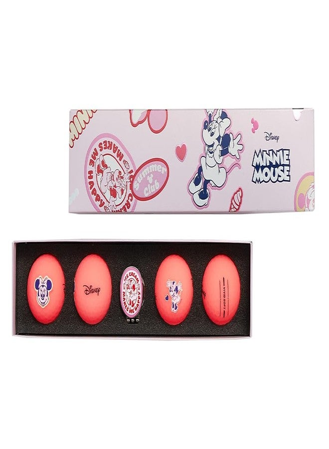 Volvik Vivid Soft Disney Golf Ball Gift Sets (4 Pack) (Minnie Mouse) - Image 2