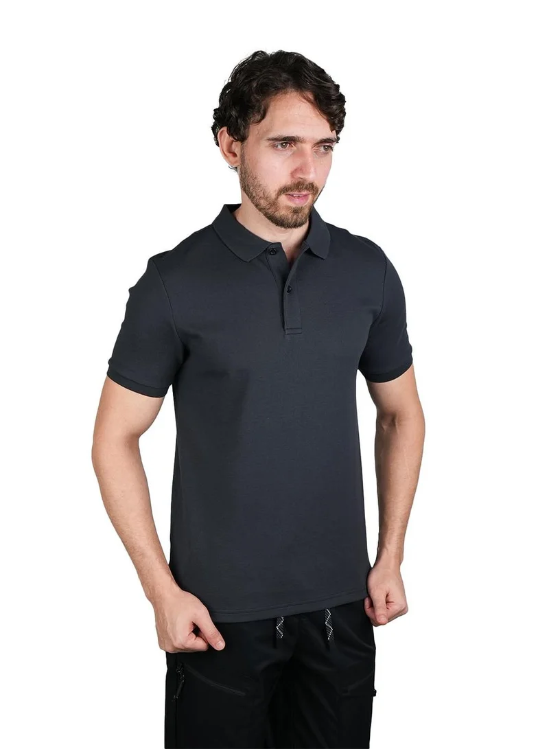 GIORDANO Men's Slim Fit Polo: Premium 3G Stretch Waffle