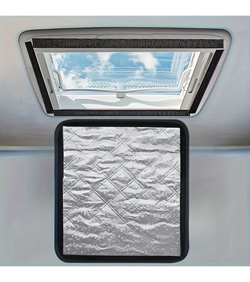 1pc Foldable RV Reflective Vent Mask with Aluminum Foil Insulated Sunshade - Image 3