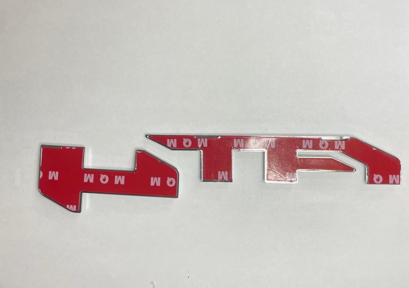 AT4 Door Emblem in Black & Red for 2019-2024 GMC Yukon, Sierra, and Canyon - Ideal for Both Right and Left Doors - Fits 1500, 2500HD, and 3500HD Models - Image 4