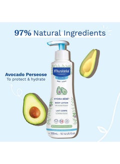 Mustela Hydra Bebe Body Lotion - Nourishing Baby Skincare, 300Ml  - Image 3