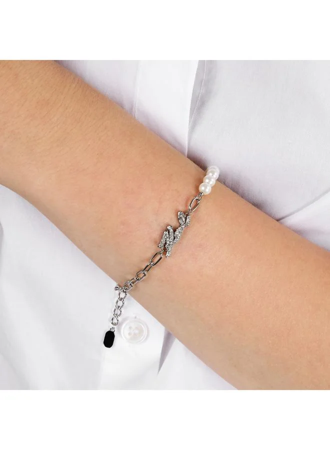 Karl Lagerfeld  Klayr08 Pearl Bracelet  | Best Price UAE