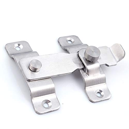 dingchi Barn Door Latch Sliding Lock Stainless Steel, Barns Doors Hasp Lock for Window Cabinet Garage and Shed Flip Gate Latches Latch Safety Barrel Bolt - Image 4