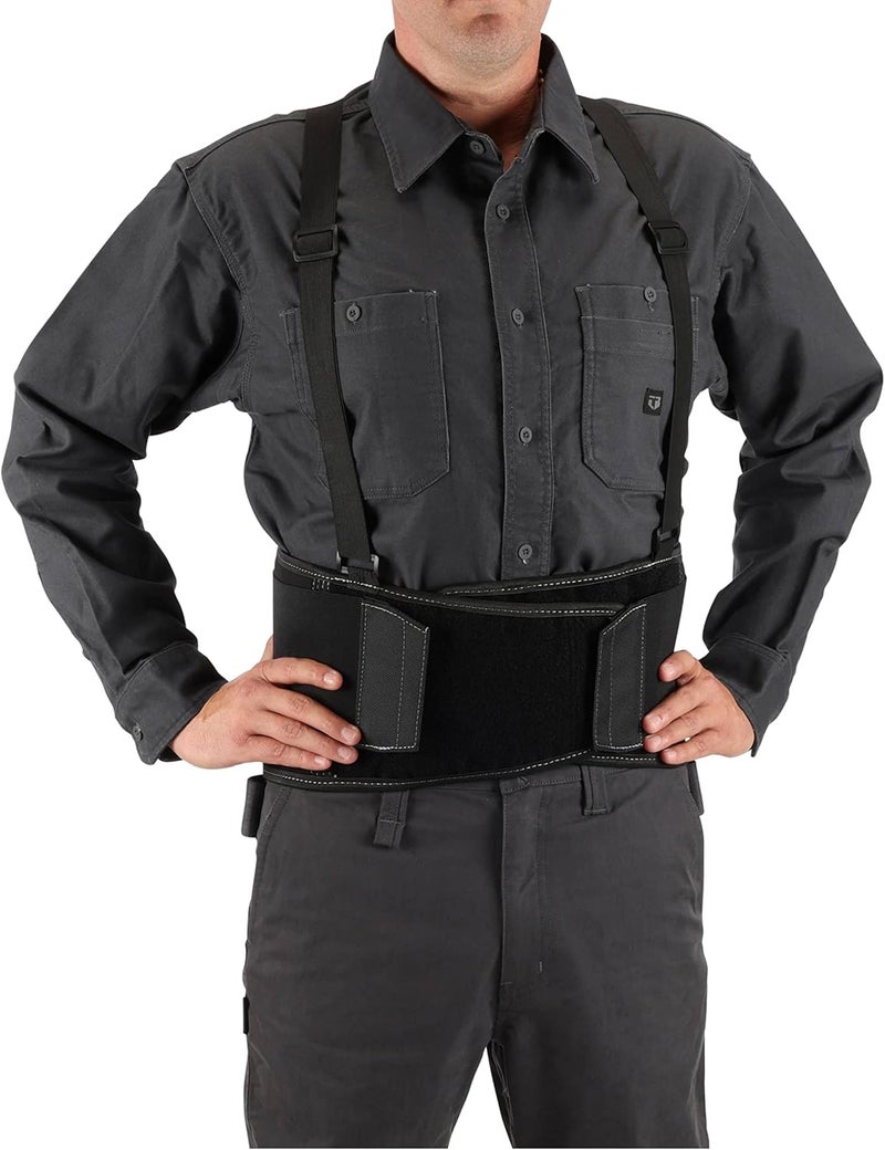 TOUGHBUILT - Back Support Belt - Medium - Attached Suspenders, Comfortable, Durable - TB-45G-M - Image 3