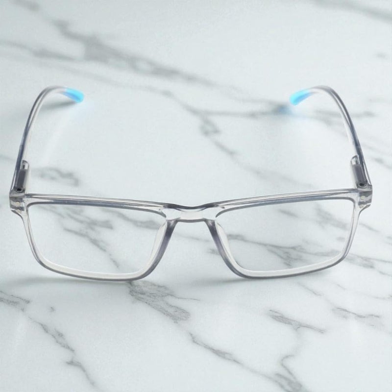 Lens+ Lensplus Square TR Full Rim Eyeglasses with Blue Cut Lightweight Unisex Eyewear for Men & Women | Stylish Computer & Daily Use Frame - Image 2