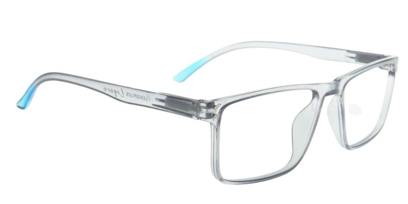 Lens+ Lensplus Square TR Full Rim Eyeglasses with Blue Cut Lightweight Unisex Eyewear for Men & Women | Stylish Computer & Daily Use Frame - Image 3