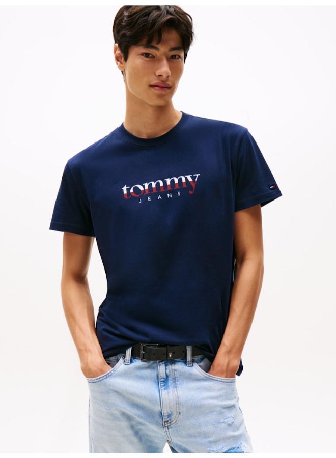 TOMMY JEANS Logo Jersey Crew Neck T-Shirt - Image 1