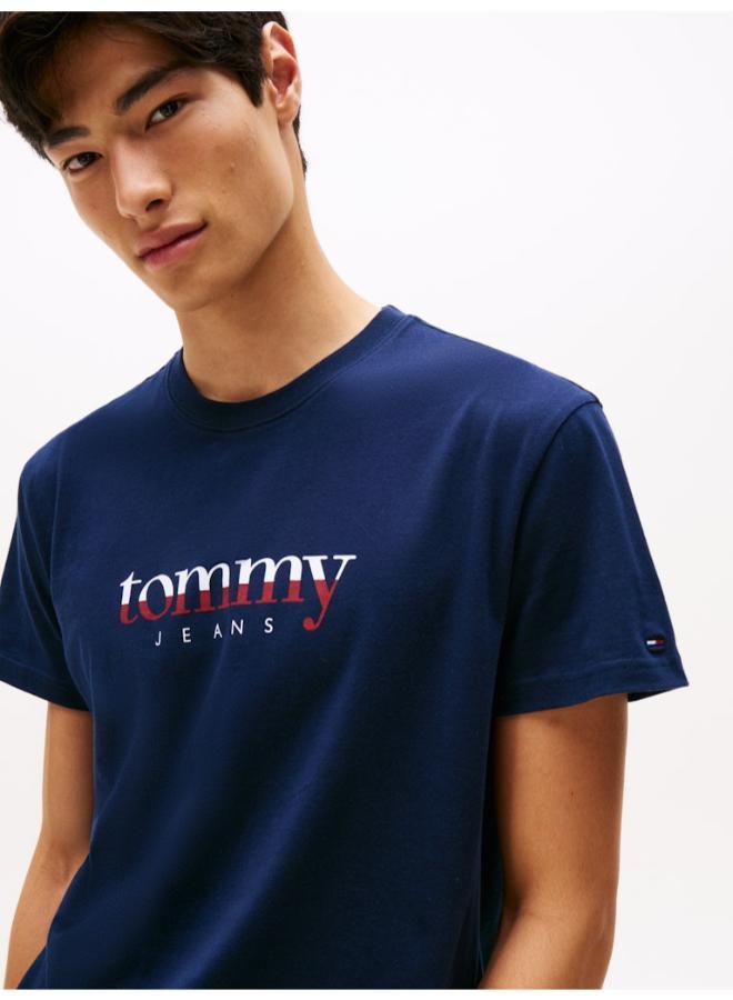 TOMMY JEANS Logo Jersey Crew Neck T-Shirt - Image 3