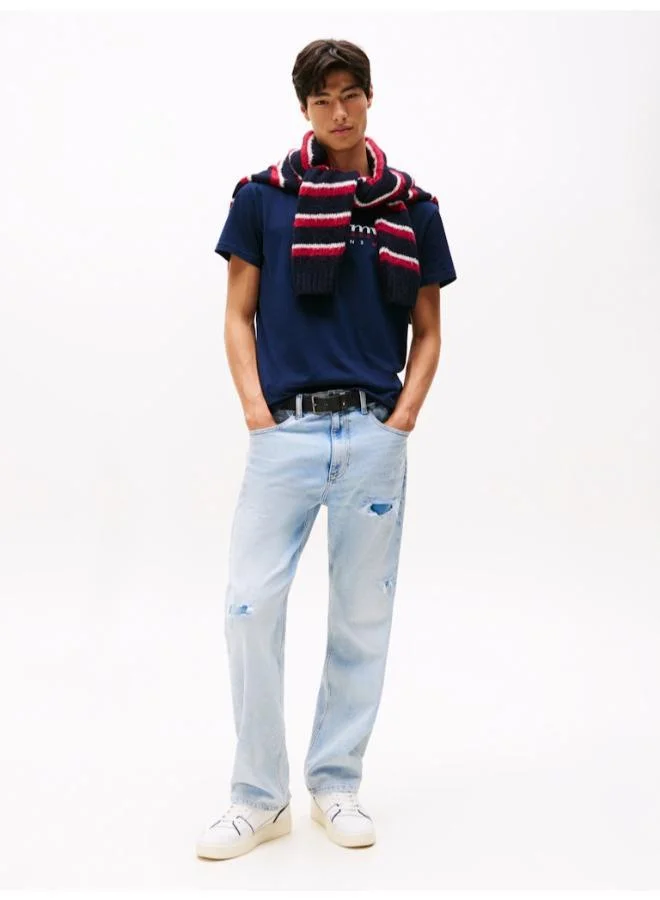 TOMMY JEANS Logo Jersey Crew Neck T-Shirt
