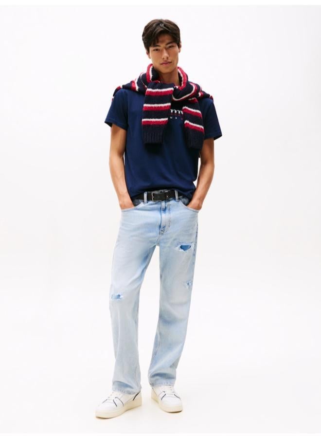 TOMMY JEANS Logo Jersey Crew Neck T-Shirt - Image 4