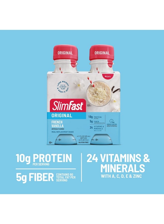 SlimFast Meal Replacement Shake, Original French Vanilla, 10g of Ready to Drink Protein, 11 Fl. Oz Bottle, 4 Count (Pack of 3) (Packaging May Vary) - Image 4