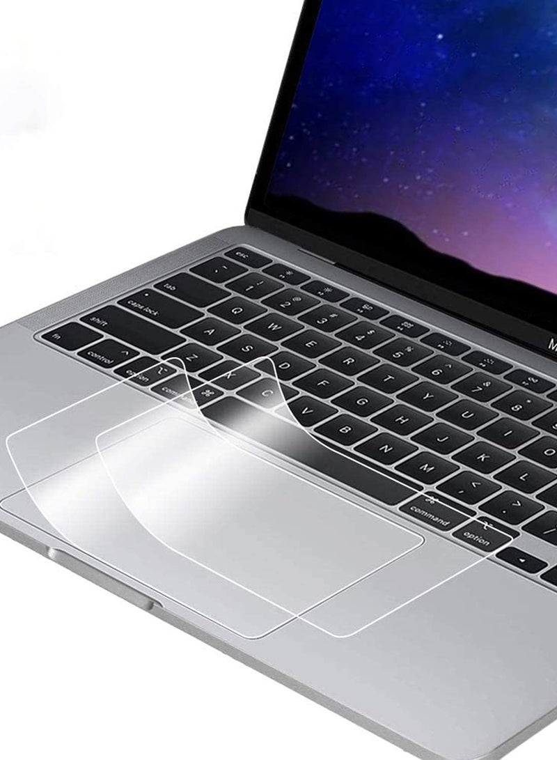 2PCS MacBook Air 13 inch 2025 M4 Chip A3240/ 2024 M3 Chip A3113 /2022 M2 chip A2681 Trackpad Protector Skin Accessories, Anti-Scratch Touchpad Cover Compatible Apple Laptop with Touch ID ,Clear - Image 1