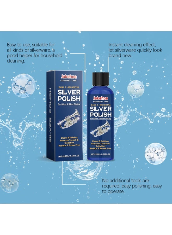 100ml Silver Polish for Plated Instruments – Restores Shine, Protects Against Tarnish, and Enhances Durability for Musicians, Ideal for Cleaning and Maintaining Your Silver-Plated Gear - Image 5