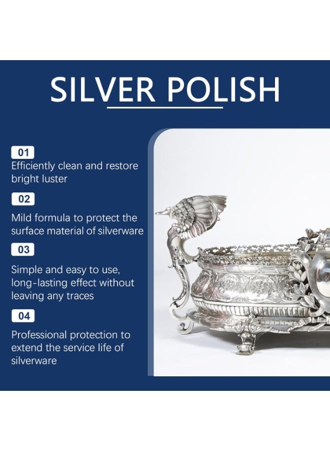 100ml Silver Polish for Plated Instruments – Restores Shine, Protects Against Tarnish, and Enhances Durability for Musicians, Ideal for Cleaning and Maintaining Your Silver-Plated Gear - Image 2
