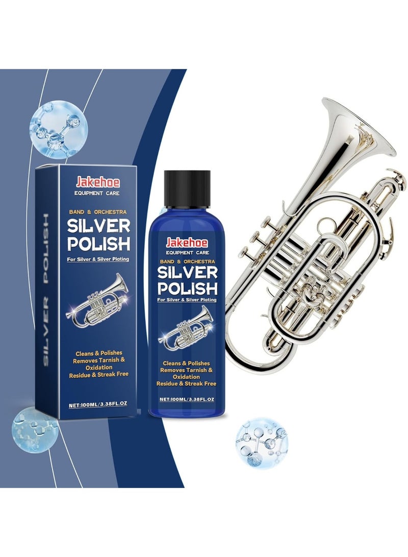 100ml Silver Polish for Plated Instruments – Restores Shine, Protects Against Tarnish, and Enhances Durability for Musicians, Ideal for Cleaning and Maintaining Your Silver-Plated Gear - Image 3