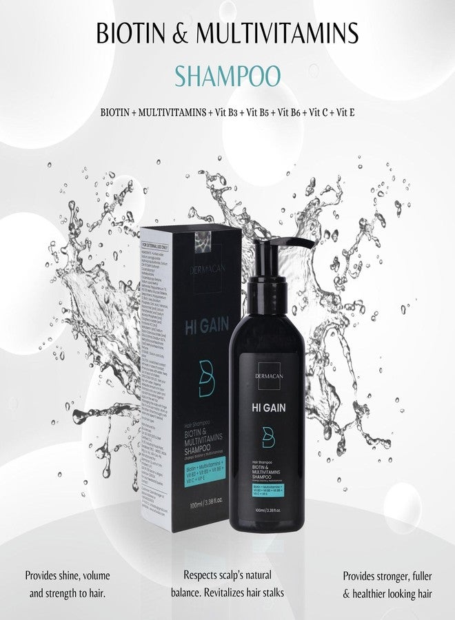 Dermacan Hi Gain Multi Vitamin Shampoo (100 ml) - Image 2