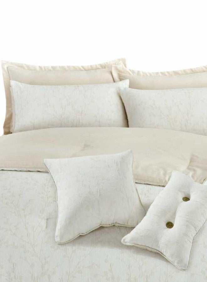 INREST Desert Sand Single Comforter Set 170 × 230 cm – Luxury 5 Pieces Jacquard Embroidered Bedding Set - Image 4