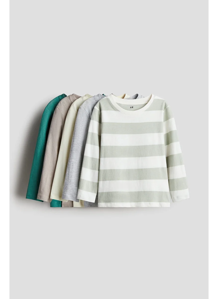 H&M 5-Pack Cotton Jersey Tops