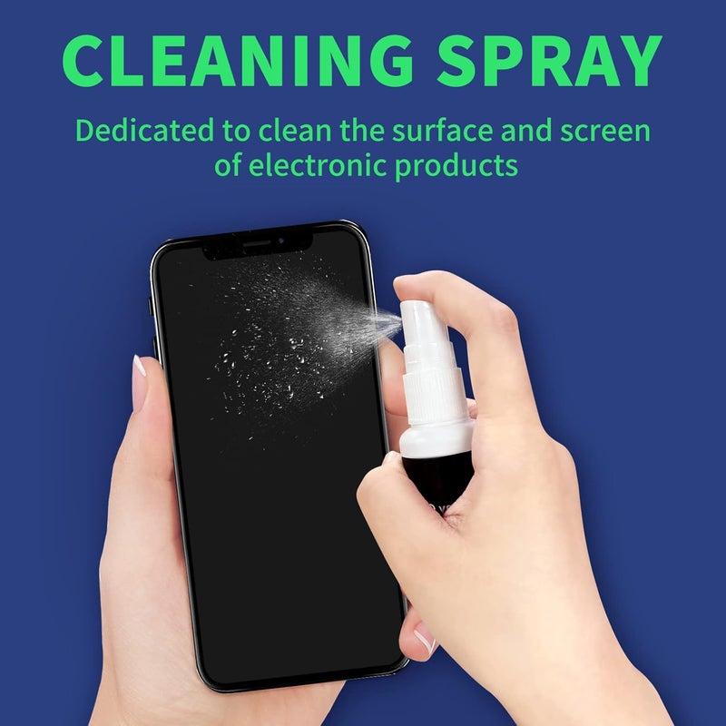 Aispour Phone Cleaning Kit, Phone Screen Cleaner, Cleaning Kit for iPhone Cell Phone Airpod, Cleaner Kit for iPhone Speaker Charging Port Cleaning Tool, Electronics Cleaning kit for Laptop USB C Lightning - Image 3