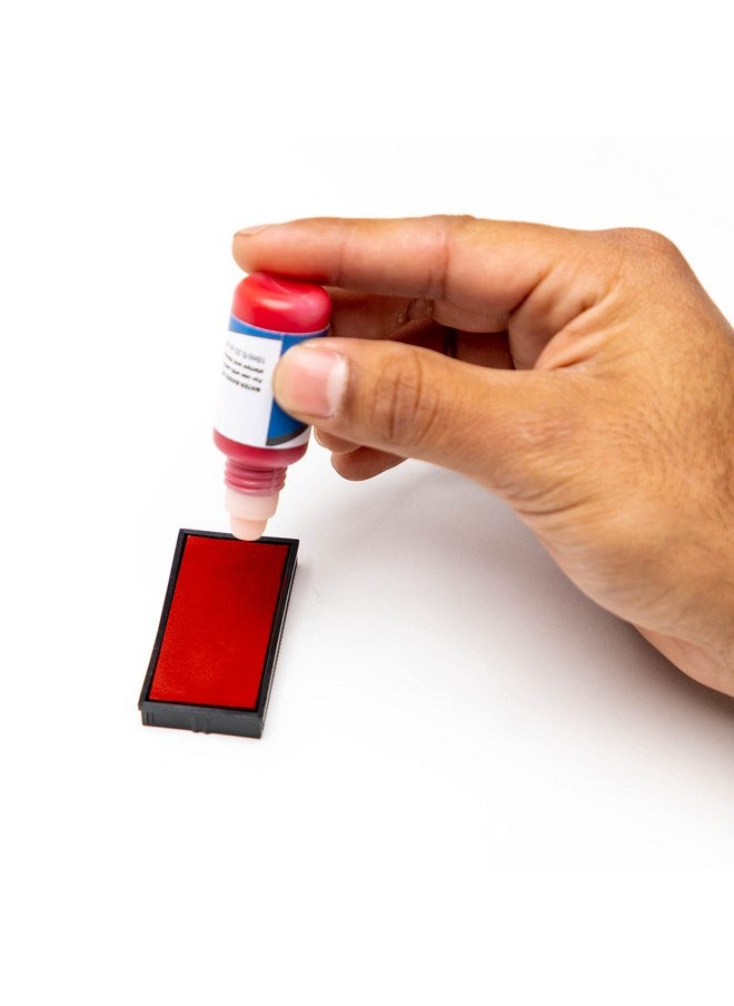Vivid Stamp Paid Self Inking Rubber Stamp (Red) - Medium  - Image 4