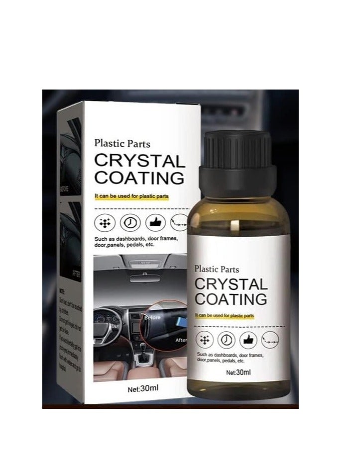 طلاء كريستال يعيد الحياة لأجزاء السيارة البلاستيكية يدوم ويجدد مظهر سيارتك يعيد اللون واللمعان - Image 1