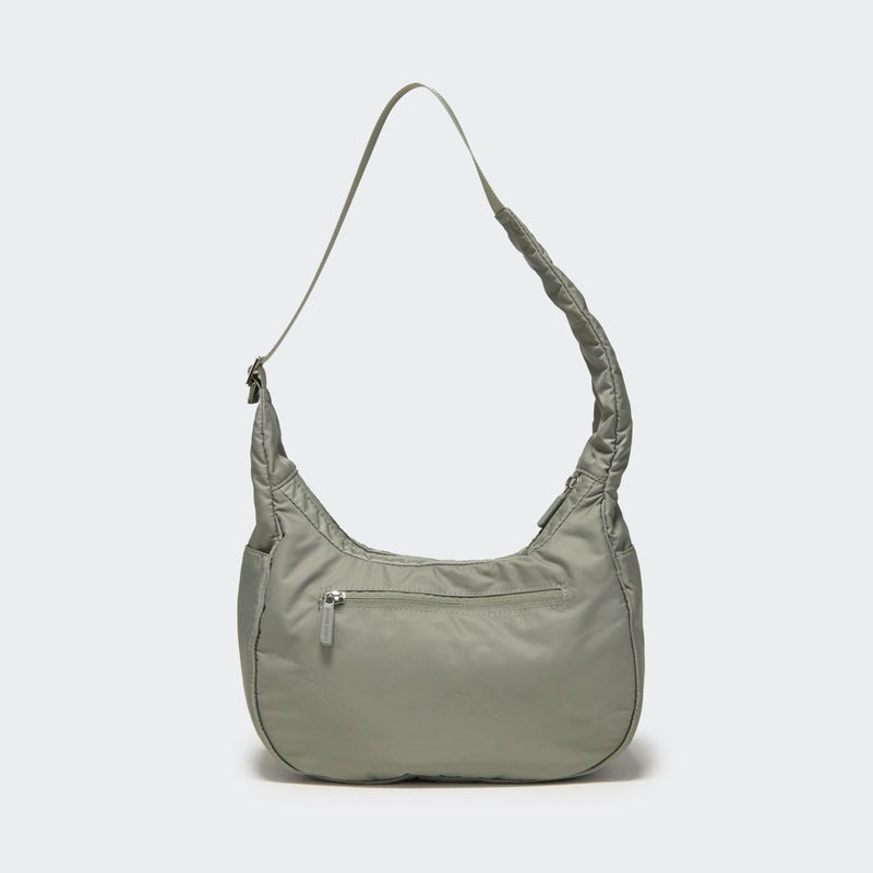 Pander 4L Nylon Shoulder Bag for Women, Water-Repellent Underarm Purse with Adjustable Strap, Multi-Pocket Everyday Handbag, Grey Sage - Image 3