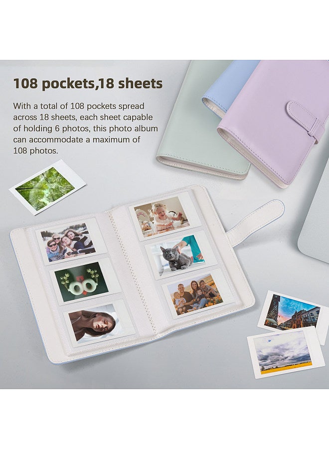 Mini Photo Album Photo Book Album 108 Pockets 18 Pages for Fujifilm Instax Mini 11/ 9/ 8/ 7s/ 70/ 25/ 50s/ 90 Color Films Photo Camera Paper for Name Card Credit Card - Image 3