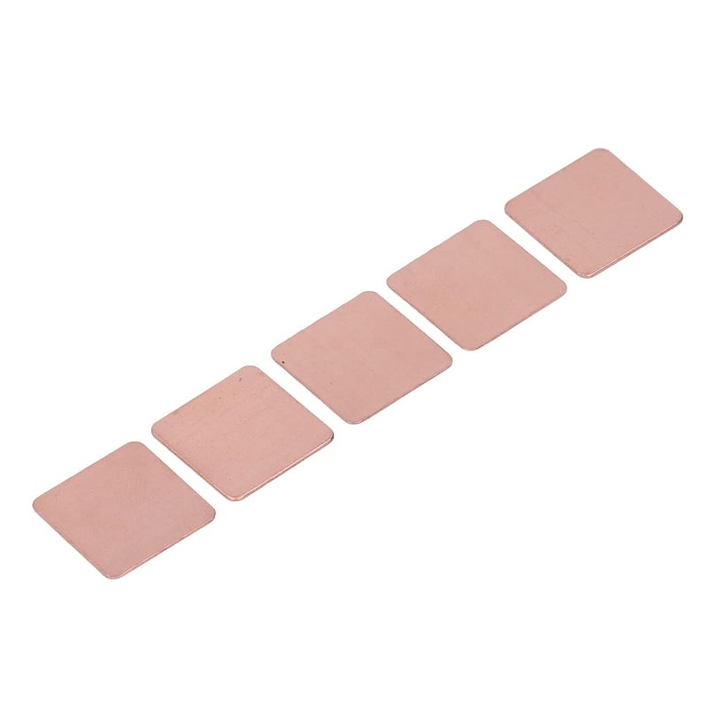 Copper Heat Sink Shim, Thermal Pad for Laptop CPU GPU, 20Pcs 20x20mm - Strong Thermal Conductivity, Easy Installation, Suitable for Electronics Cooling (0.8mm) - Image 4