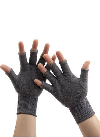 1Pairs Wear -resistant Breathable Prevent Static Electricity Fingerless Gloves, Winter Stretchy Half Finger Knit Gloves, Office Unisex Half Finger Typing Texting Circulation Gloves Gray - pzsku/ZAFB672CA34243E8E0FBCZ/45/_/1675524933/d8c23c19-f47d-4b76-b9d1-7eab4ce1afab