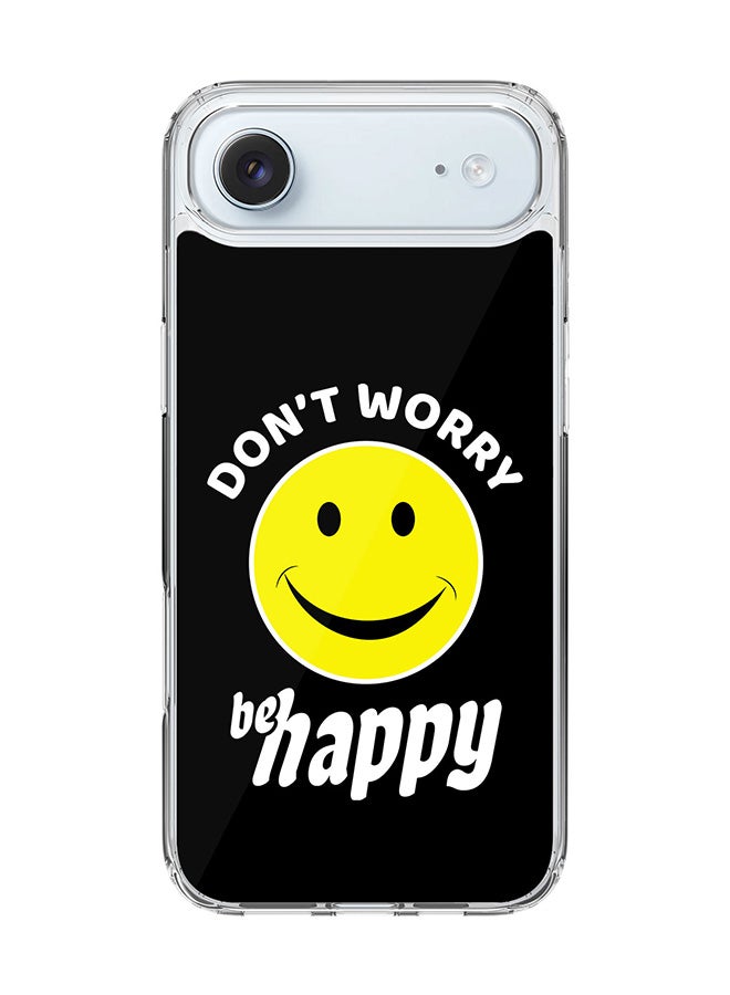 Stylizedd Classic Clear MagSafe Case for iPhone 17 Air , Hybrid Soft Case Flexible Edges Anti Drop TPU PC Gel Thin Transparent Cover [ Designed for iPhone 17 Air ] - Don't worry be happy