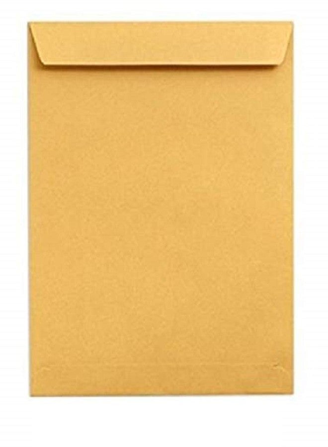 Sehgal Laminated Yellow Paper Legal Size Envelope Ideal For Home Office Secure Mailing | Poly Laminated inside | 10 x 14 inch (Pack of 50) - Image 1
