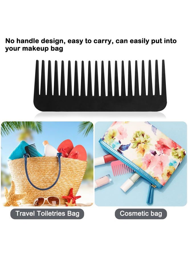 IOUALEY 3 Pcs Large Hair Comb Set - Wide Tooth, Shampoo-Friendly, for Wet, Dry, Long, and Curly Hair, Plastic Combs in 3 Colors for Ladies, Women, and Girls - Image 4