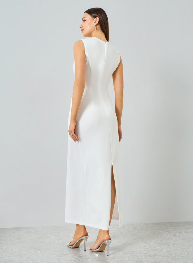 تايك تو فستان طويل ضيق بلا أكمام - Image 5