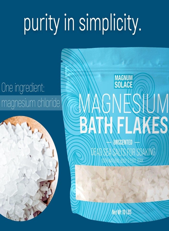 Magnum Solace Magnesium Flakes for Bath 10 LBS, Plus Nighttime Magnesium Cream - Inside The Bag, Lavender - Image 5
