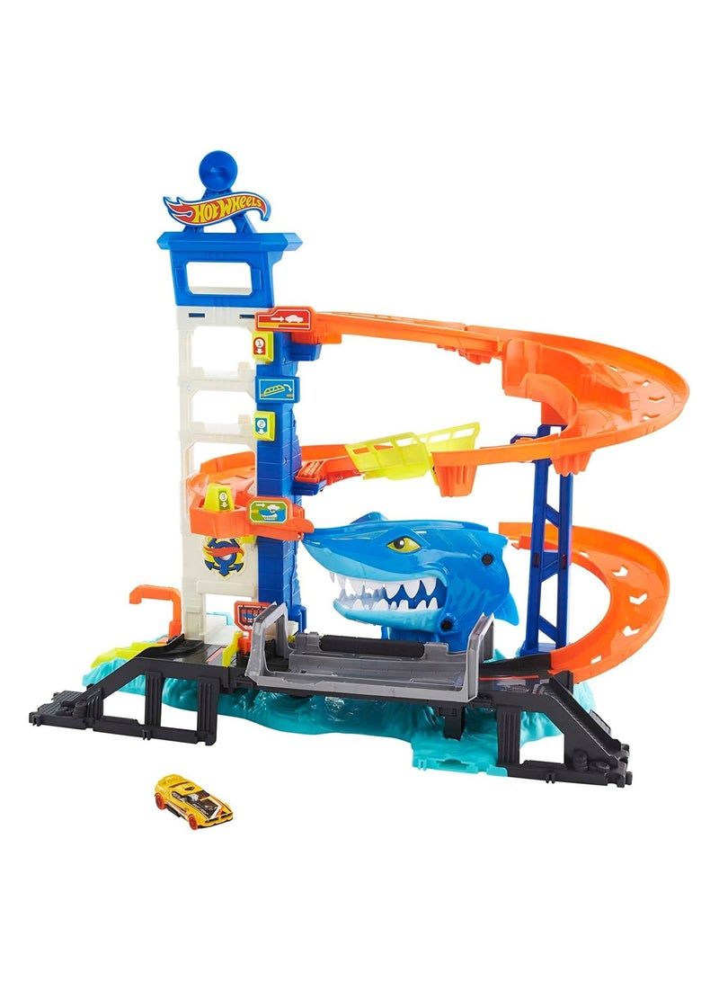 Hot Wheels City Shark Escape Playset  - Image 1