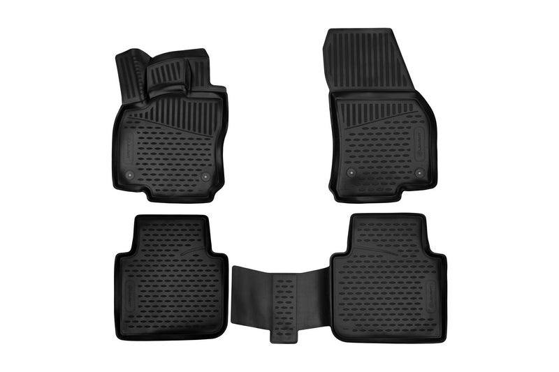 Element 3D Rubber Mats Custom Fit Floor Mats for VW Tiguan Allspace 5 Door Second Generation 2016-5/7seats 4 Pieces - Image 1