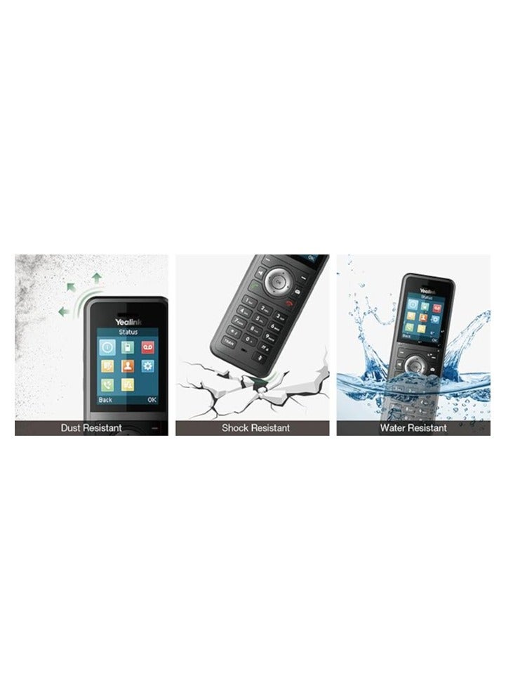 Yealink W59R Cordless Ruggedized DECT IP Phone, Base Station Not Included, 1.8 Inch Color Display, Power Adapter Included - Image 4